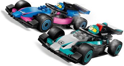 LEGO City F1® GARAŽAS IR MERCEDES-AMG BEI ALPINE AUTOMOBILIAI 60444