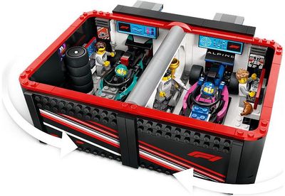LEGO City F1® GARAŽAS IR MERCEDES-AMG BEI ALPINE AUTOMOBILIAI 60444