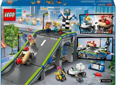 LEGO City BE RIBŲ: LENKTYNINIŲ AUTOMOBILIŲ RAMPŲ TRASA 60460