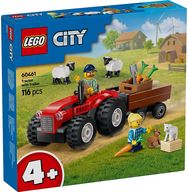 LEGO City RAUDONAS ŪKIO TRAKTORIUS SU PRIEKABA IR AVIMI 60461