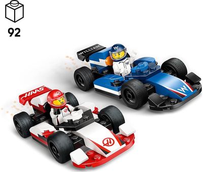 LEGO City F1® WILLIAMS RACING IR HAAS F1® LENKTYNINIAI AUTOMOBILIAI 60464
