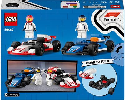 LEGO City F1® WILLIAMS RACING IR HAAS F1® LENKTYNINIAI AUTOMOBILIAI 60464