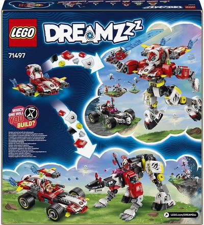 LEGO Dreamzzz COOPER TIGRAS ROBOTAS IR ZERO HOT ROD AUTOMOBILIS 71497