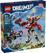 LEGO Dreamzzz COOPER TIGRAS ROBOTAS IR ZERO HOT ROD AUTOMOBILIS 71497