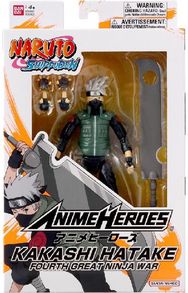ANIME HEROES Naruto figūrėlė su priedais, 16 cm - Hatake Kakashi ketvirtasis nindzių karas