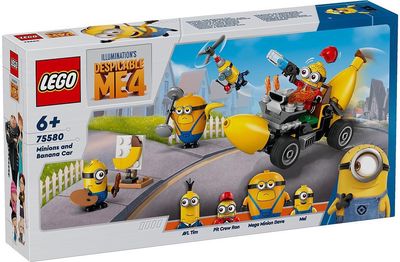 LEGO Minions Pakalikai ir banano formos automobilis 75580