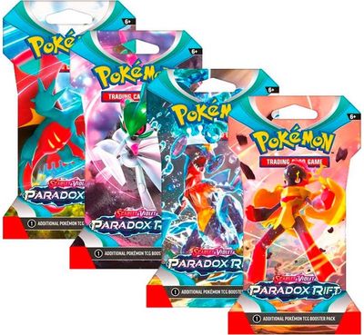 Kortelės Pokémon TCG: Scarlet & Violet—Paradox Rift Sleeved Booster 1 vnt., įv. rūšys