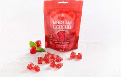 Aviečių skonio guminukai „Broliai lokiai“, 100g