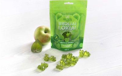 Obuolių skonio guminukai „Broliai lokiai“, 100g