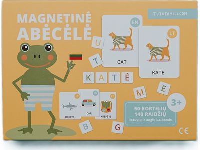 Magnetinė abėcėlė TUTU (LT/EN)