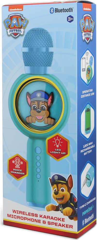 Karaoke mikrofonas OTL PAW Patrol PopSing LED Karaoke Mic
