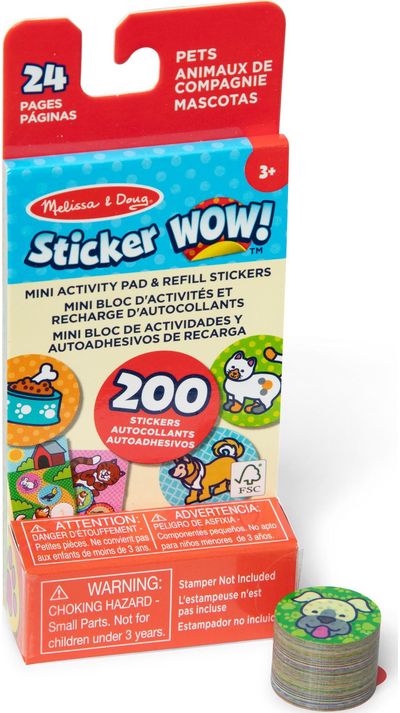 Lipdukų veiklos žaidimo papildymas Sticker WOW! Mėgstamiausi šuniukas
