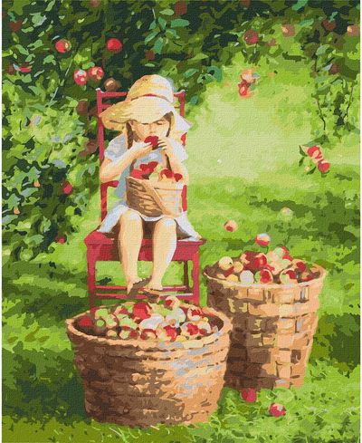 Tapyba pagal skaičius IDEYKA OBUOLIAI 40x50