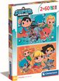 Dėlionė CLEMENTONI DC COMICS SUPERFRIENDS 2X60 det.