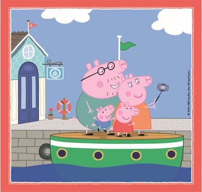 Dėlionė CLEMENTONI SQUARE PEPPA PIG 3x48 det.