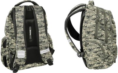 Kuprinė BeUnique CAMOUFLAGE, 3 skyrių, 40 cm