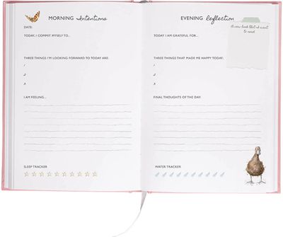 Dienoraštis WRENDALE Feel Good, 15 x 21 cm, su iliustracijomis, angl.