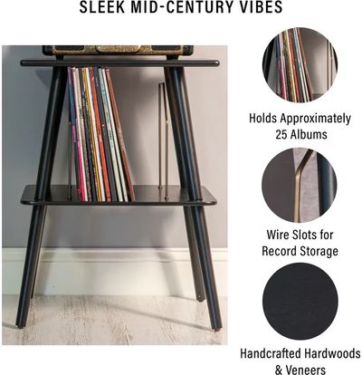 Patefono/ plokštelių staliukas "Crosley" Manchester Black