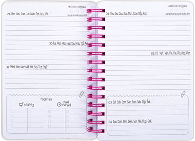 Darbo knyga TCD TIMES AHEAD GOOD TIMES 17 mėn. 2024 rugp. - 2025 gruod., 12,5 x 18,3 cm