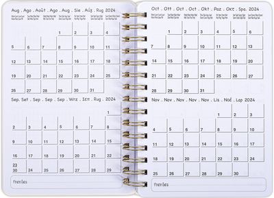 Darbo knyga TCD MY PLANS 17 mėn. 2024 rugp. - 2025 gruod., 12,5 x 18,3 cm