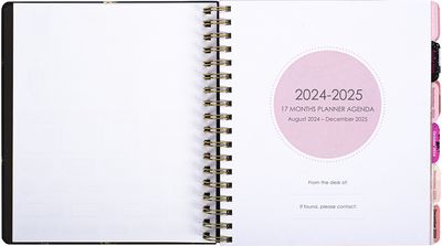 Darbo knyga TCD BUSY BEE 17 mėn. 2024 rugp. - 2025 gruod., 23,5 x 21 cm