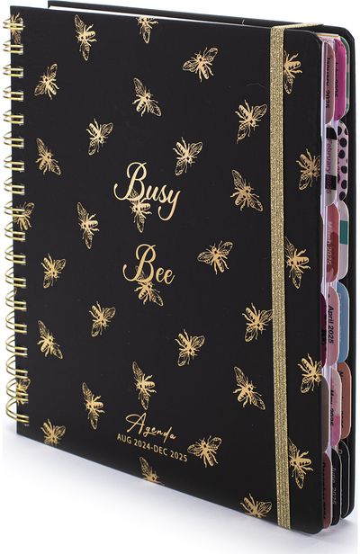 Darbo knyga TCD BUSY BEE 17 mėn. 2024 rugp. - 2025 gruod., 23,5 x 21 cm