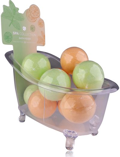 Vonios burbulas SPA COLLECTION, įv. rūšys, kvapai: citrusai ir apelsinas, švieži a mėta ir laimas, 100 g.