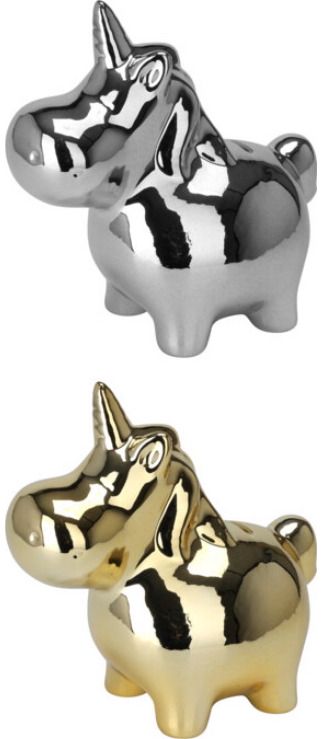Taupyklė GOLD/SILVER UNICORN, įv.spalvos, 18x11x18 cm