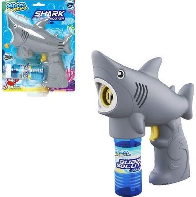 Burbulų pūtimo šautuvas Bubble blowing gun Shark + 56ml