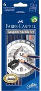 Pieštukų rinkinys Faber-Castell Goldfaber, 6vnt., 2H,HB,B,2B,4B,6B