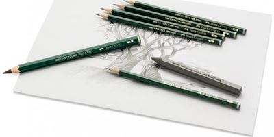 Pieštukų rinkinys Faber-Castell 9000 Design Set, 5B-5H, 12vnt.