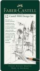 Pieštukų rinkinys Faber-Castell 9000 Design Set, 5B-5H, 12vnt.