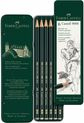 Pieštukų rinkinys Faber-Castell 9000 Grafit Set, HB/B/2B/4B/6B/8B, 6 vnt.