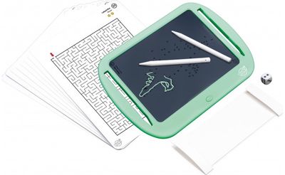 LCD žaidimo lenta su užduotimis BUKI Travel games tablet (baterija 1xCR2025 prid edama)