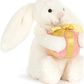 Pliušinis žaislas zuikis BASHFUL Bunny with Present