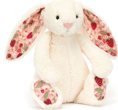 Pliušinis žaislas BASHFUL Blossom Cream Bunny 'Berry' (mažas)