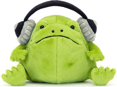 Pliušinis žaislas RICKY Rain Frog Headphones
