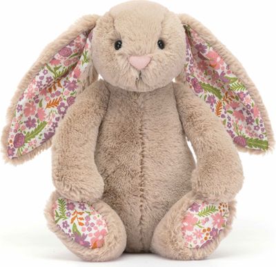 Pliušinis žaislas zuikis Bashful Blossom Beige Bunny Petal (mažas)