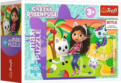 TREFL GABBY´S DOLLHOUSE Mini maxi dėlionė 20 det.