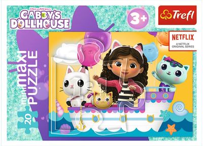 TREFL GABBY´S DOLLHOUSE Mini maxi dėlionė 20 det.