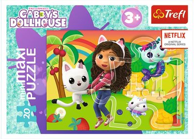 TREFL GABBY´S DOLLHOUSE Mini maxi dėlionė 20 det.