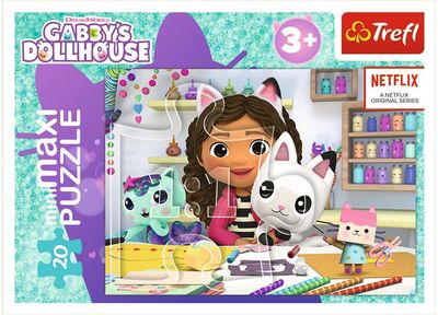 TREFL GABBY´S DOLLHOUSE Mini maxi dėlionė 20 det.