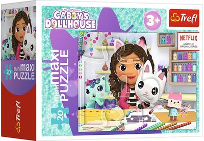 TREFL GABBY´S DOLLHOUSE Mini maxi dėlionė 20 det.