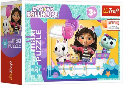 TREFL GABBY´S DOLLHOUSE Mini maxi dėlionė 20 det.