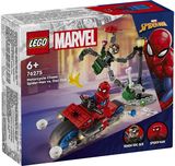 LEGO SUPER HEROES Gaudynės Motociklu: Žmogus Voras Prieš Daktarą Aštuonkojį 7627