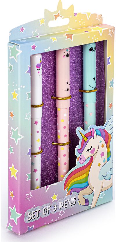 Tušinukų rinkinys TCD GLITTER, 3 vnt., su kamšteliu