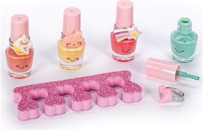 Nagų priežiūros rinkinys YUMMY (nagų lakai+žiedeliai+separatorius)