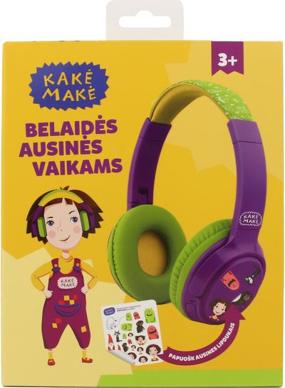 Ausinės KAKĖ MAKĖ Wireless Green-Purple