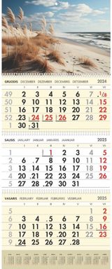 Sieninis kalendorius 2025 SMILGOS 3 dalių SK3