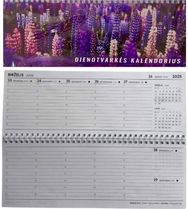 Dienotvarkės darbo kalendorius 2025 MĖLYNA PIEVA SK8